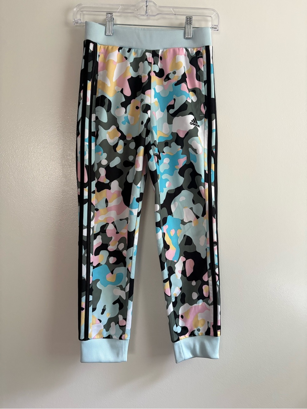 Adidas Girls 7/8 Pastel Camo Track Joggers